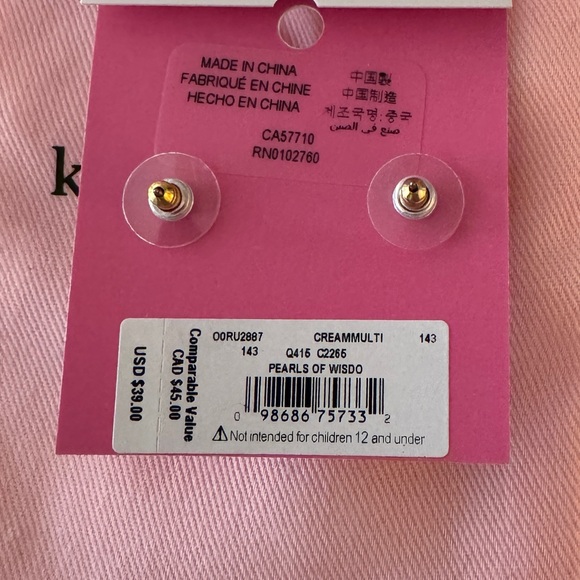 Kate spade pearl earrings - Picture 5 of 5